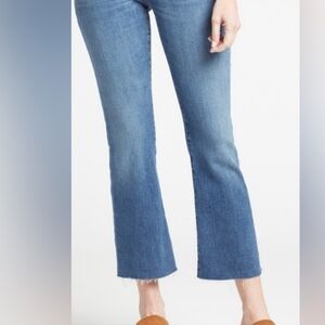 Frame Denim Blue Flare Wide Leg Jeans Le Crop Mini Boot - 31